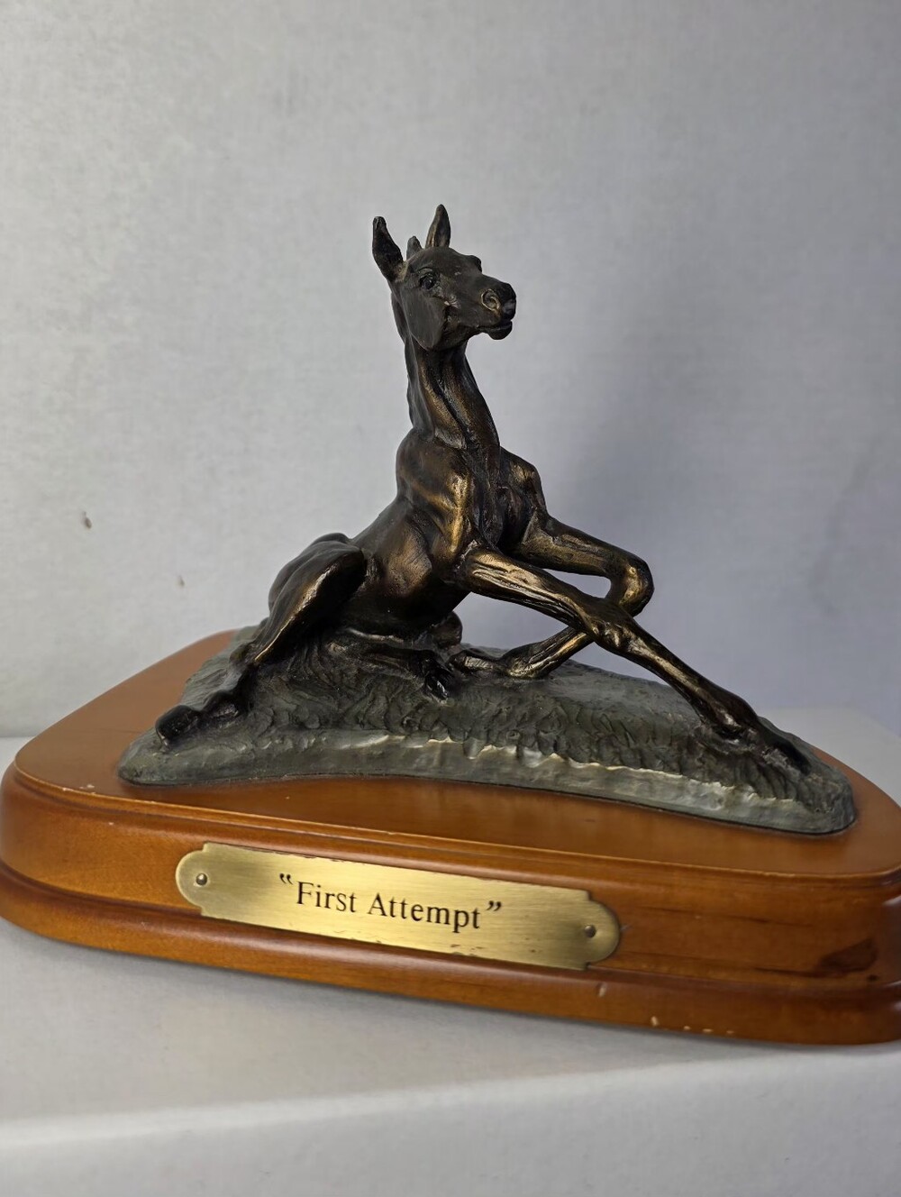 Rare Vintage Montana Silversmiths Lifestyles Horse Statue " First Attempt" Colt
